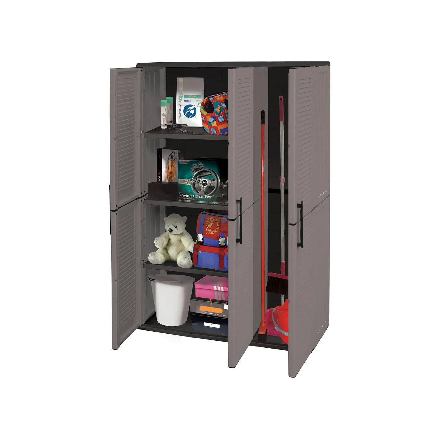 Armadio 3 Ante Con Portascope 102x37x163cm