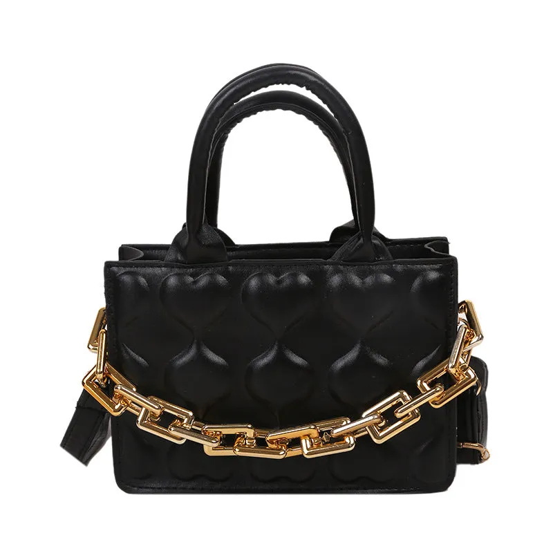 Bolsa de Ombro Quadrada - Hearts