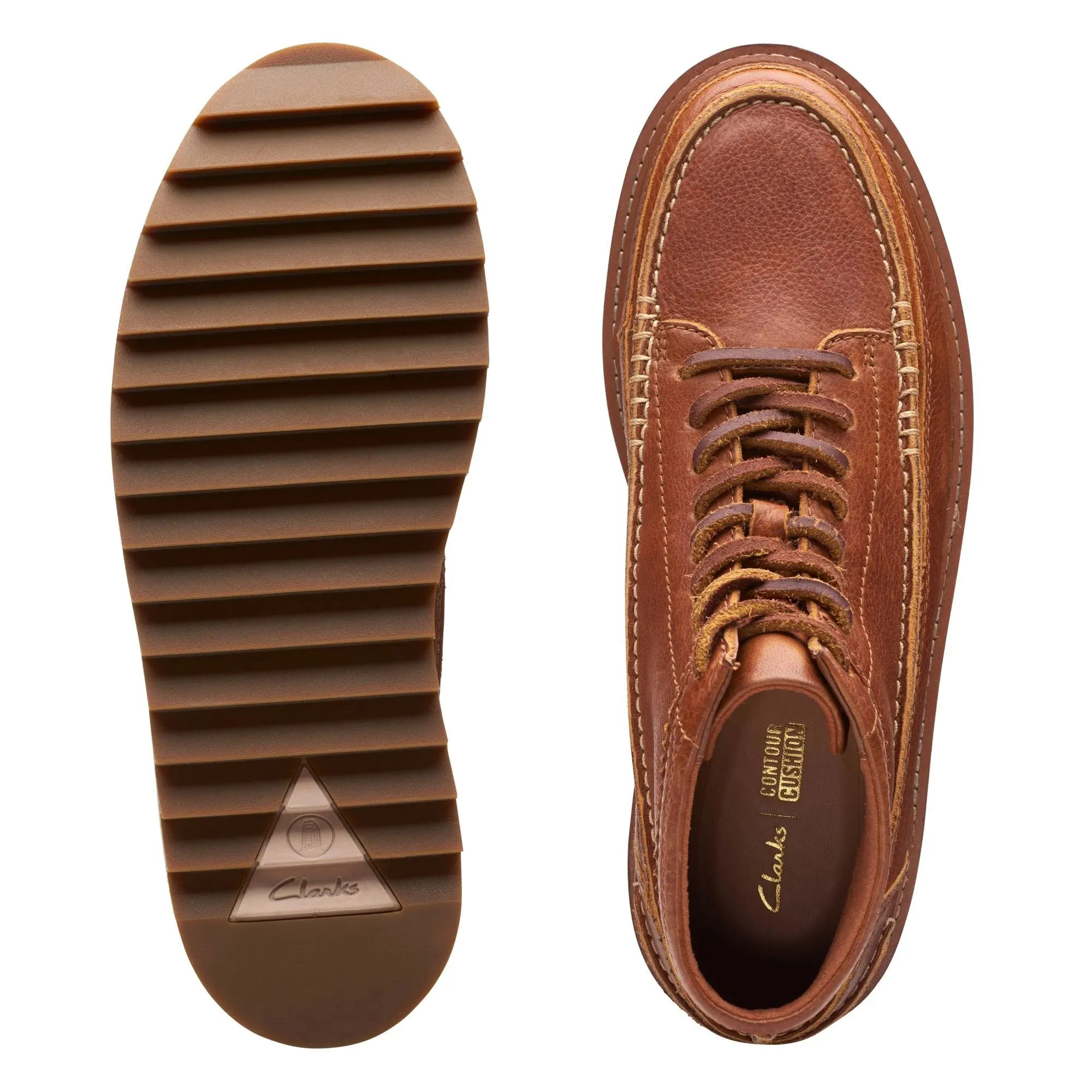CLARKS | BOTINES HOMBRE | CLARKHILL MID DARK TAN LEATHER | MARRÓN