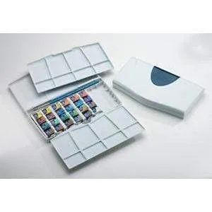 Estuche acuarela winsor & newton cotman set viaje 24 colores