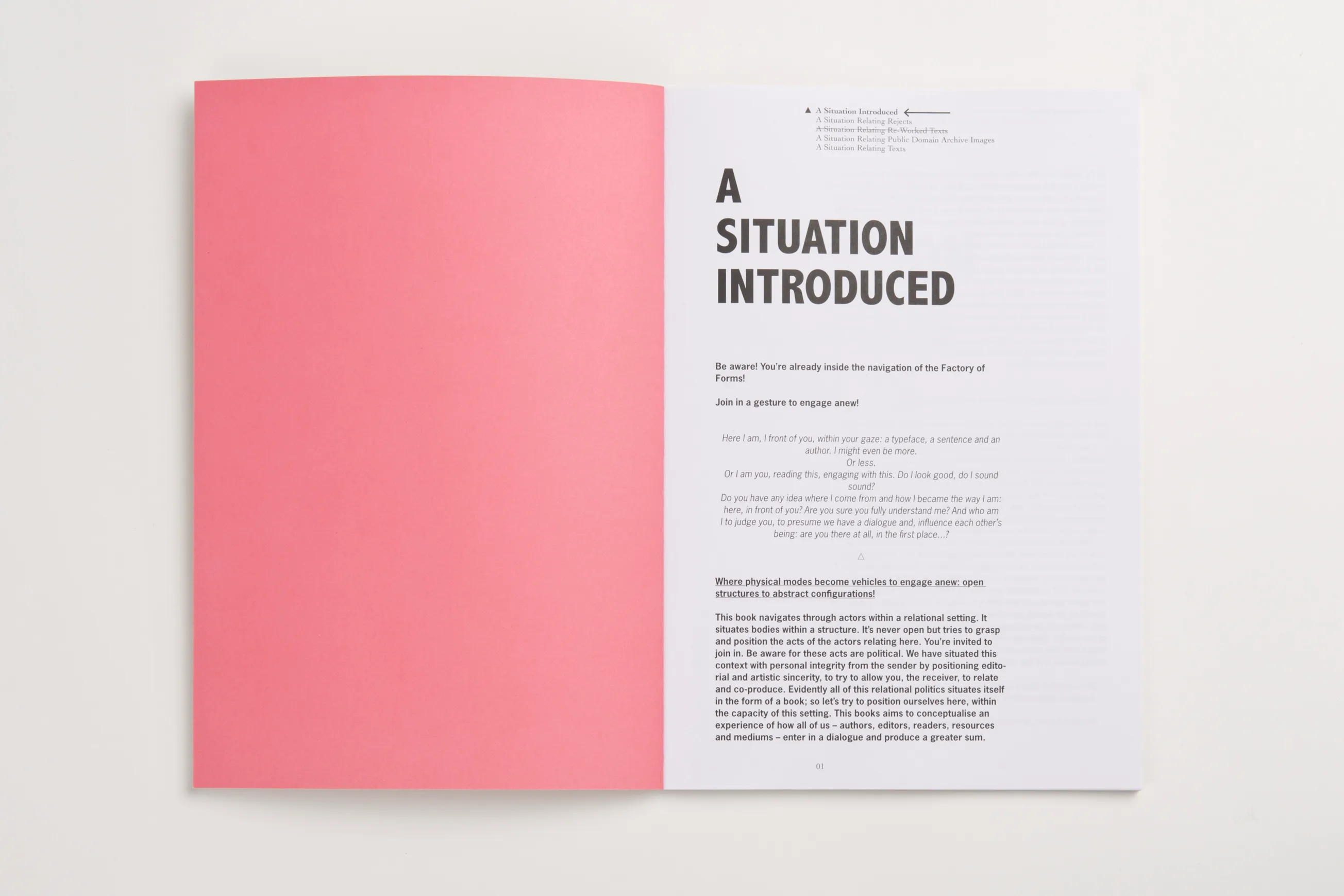 Factory of Forms: Relational settings by Elena Bajo