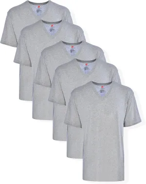 Hanes Men??s Tall V-Neck Undershirts ?C Tagless 100% Cotton Multipack, Lightweight Base Layer Camisetas para Hombre Alto