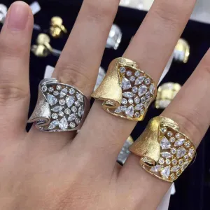 High Quality HOT New Luxury Trendy Vintage golden Rings