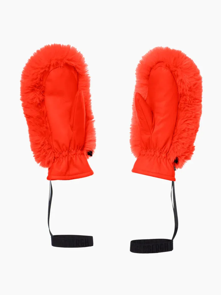 Manoplas de cuero para nieve Mitones Hill Naranjas Goldbergh