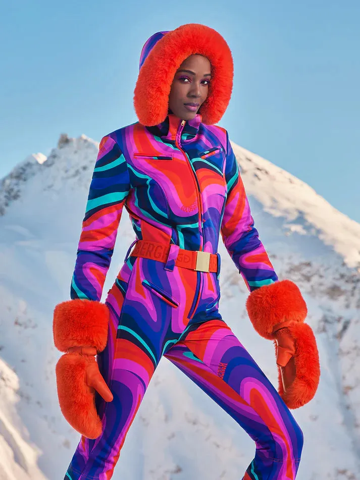 Manoplas de cuero para nieve Mitones Hill Naranjas Goldbergh