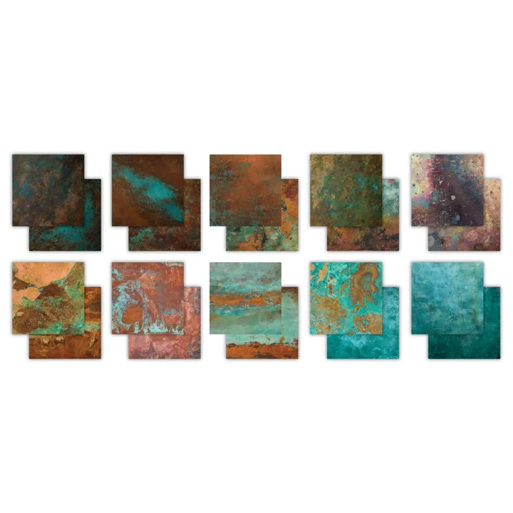 Set 30 Papeles Scrap 30x30 Patina Craft Consortium