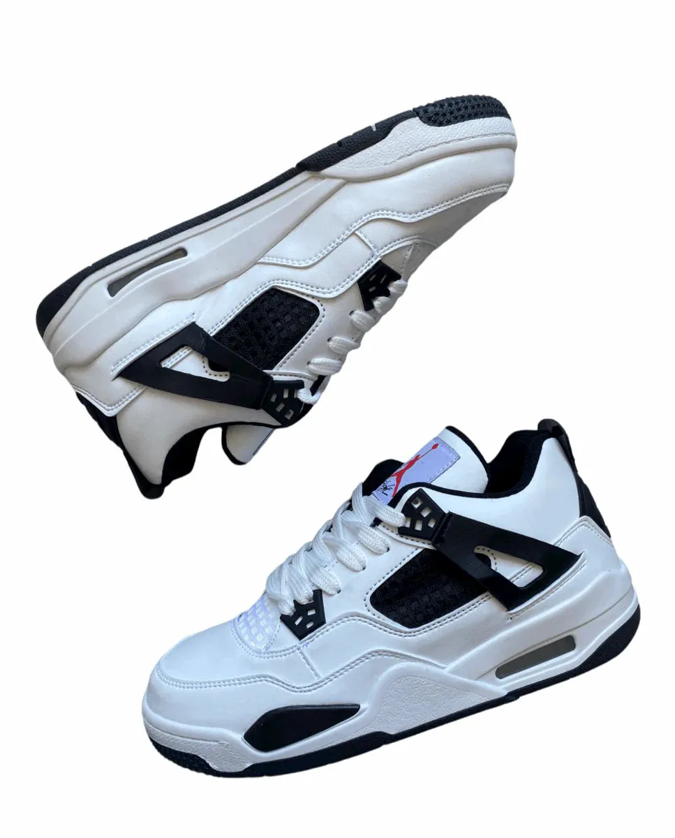 Tênis Air jordan 4 "Military Black" Branco / Preto