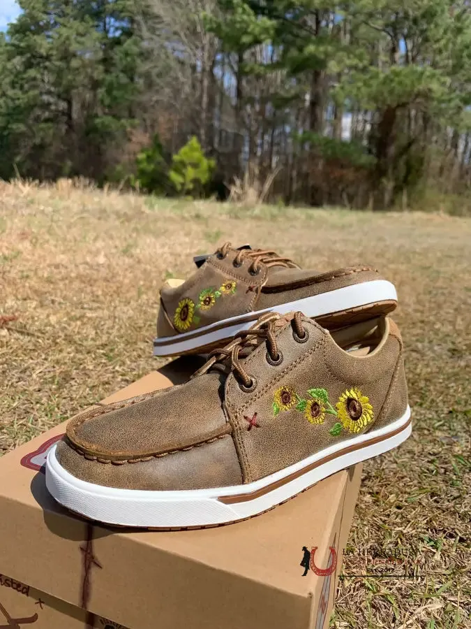 TWISTED X WOMEN KICKS BOMBER SUNFLOWER CASUAL SHOE