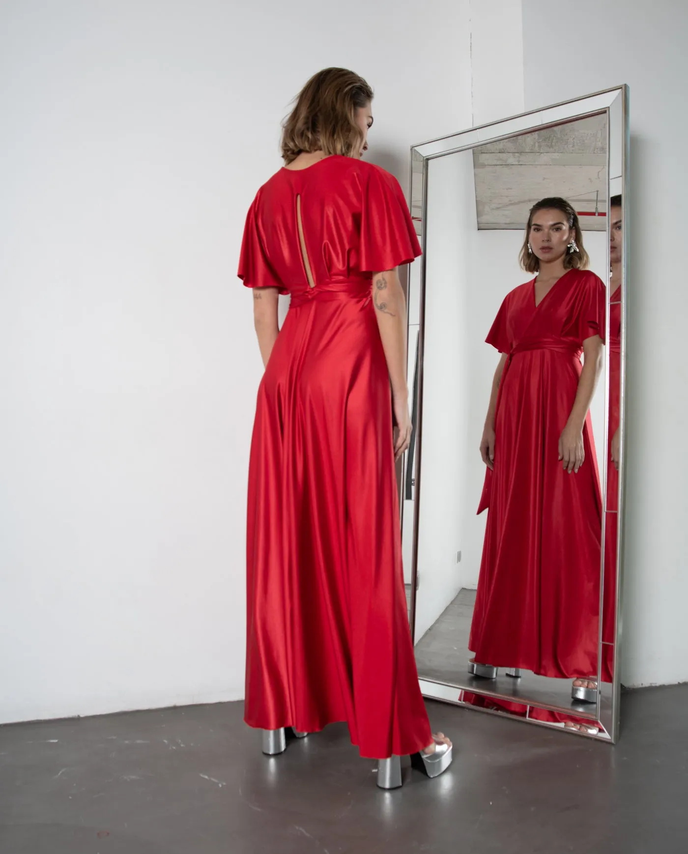 Vestido Largo de Fiesta Noa Rojo