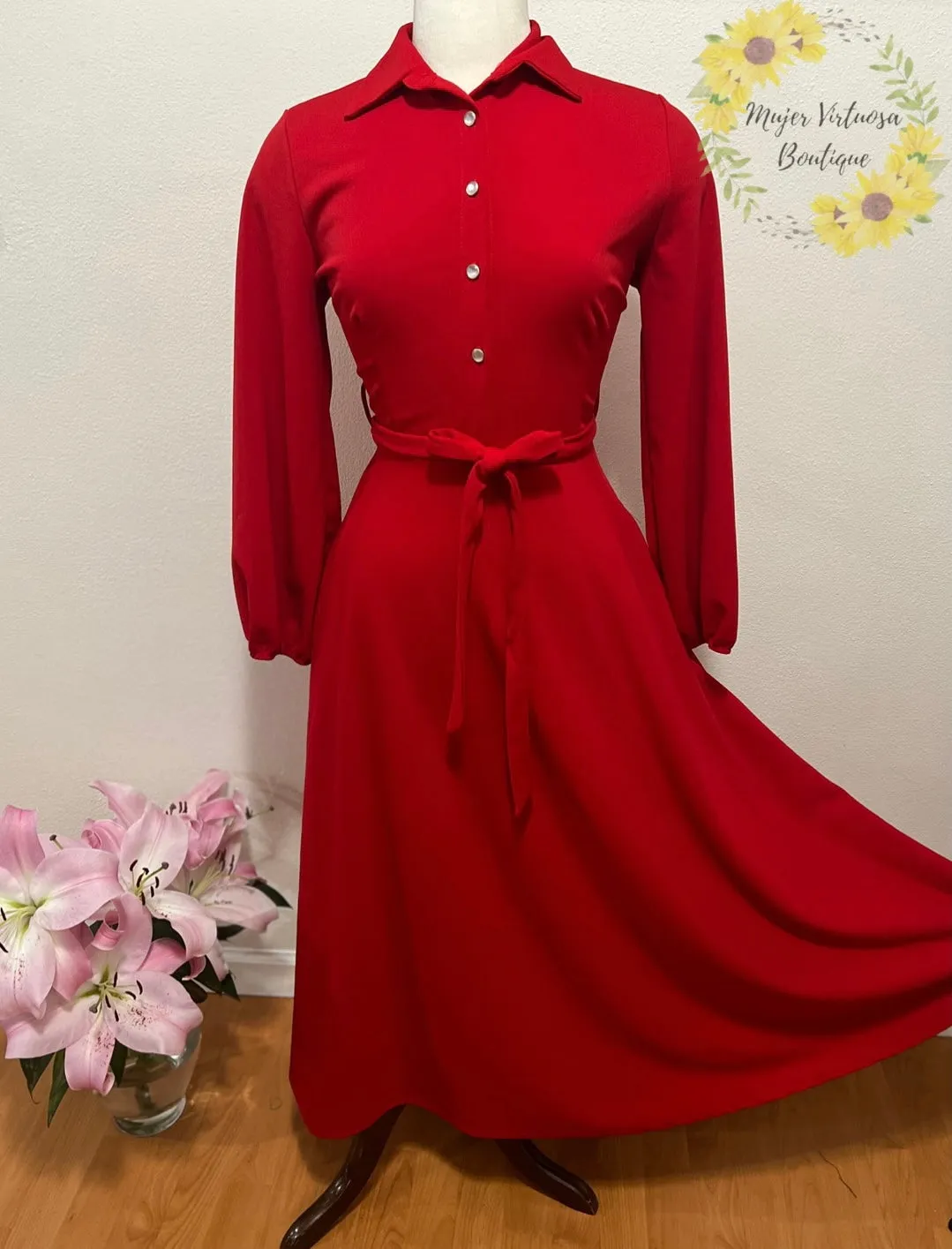 Vestido Largo Rojo