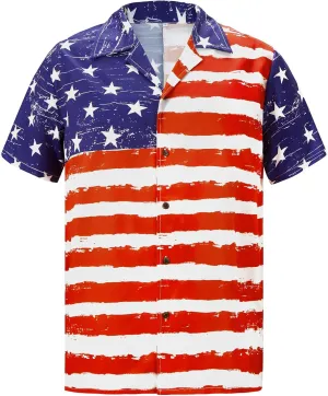 Zando Hawaiian Shirt for Men Funny Animal Tropical Shirts for Men Short Sleeve Button Down Vacation Shirt Summer Beach Shirt